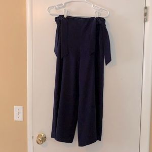 Club Monaco navy wide leg pants